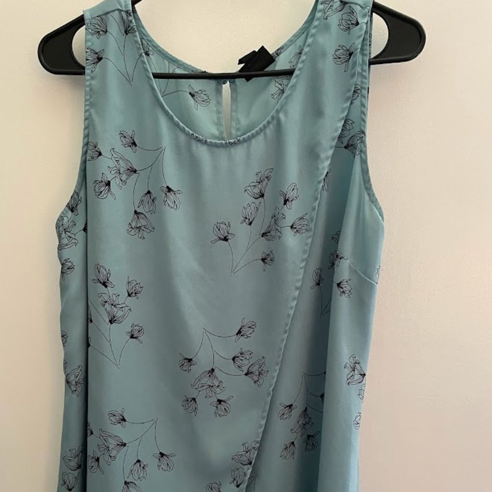 Worthington Wrap Front Floral Blouse